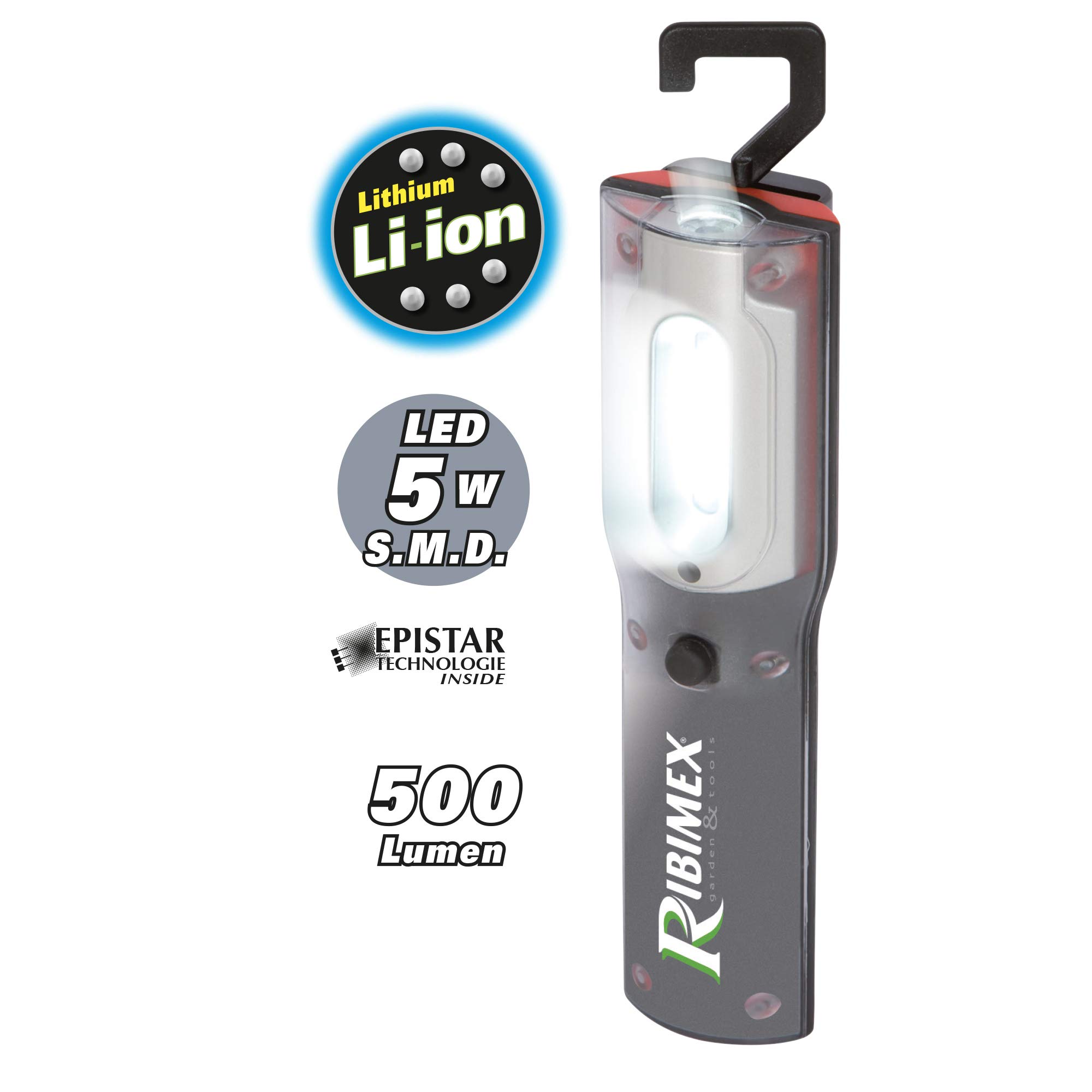 Ribimex PRPL5/500 Lampe Torche Portable LED 5 W