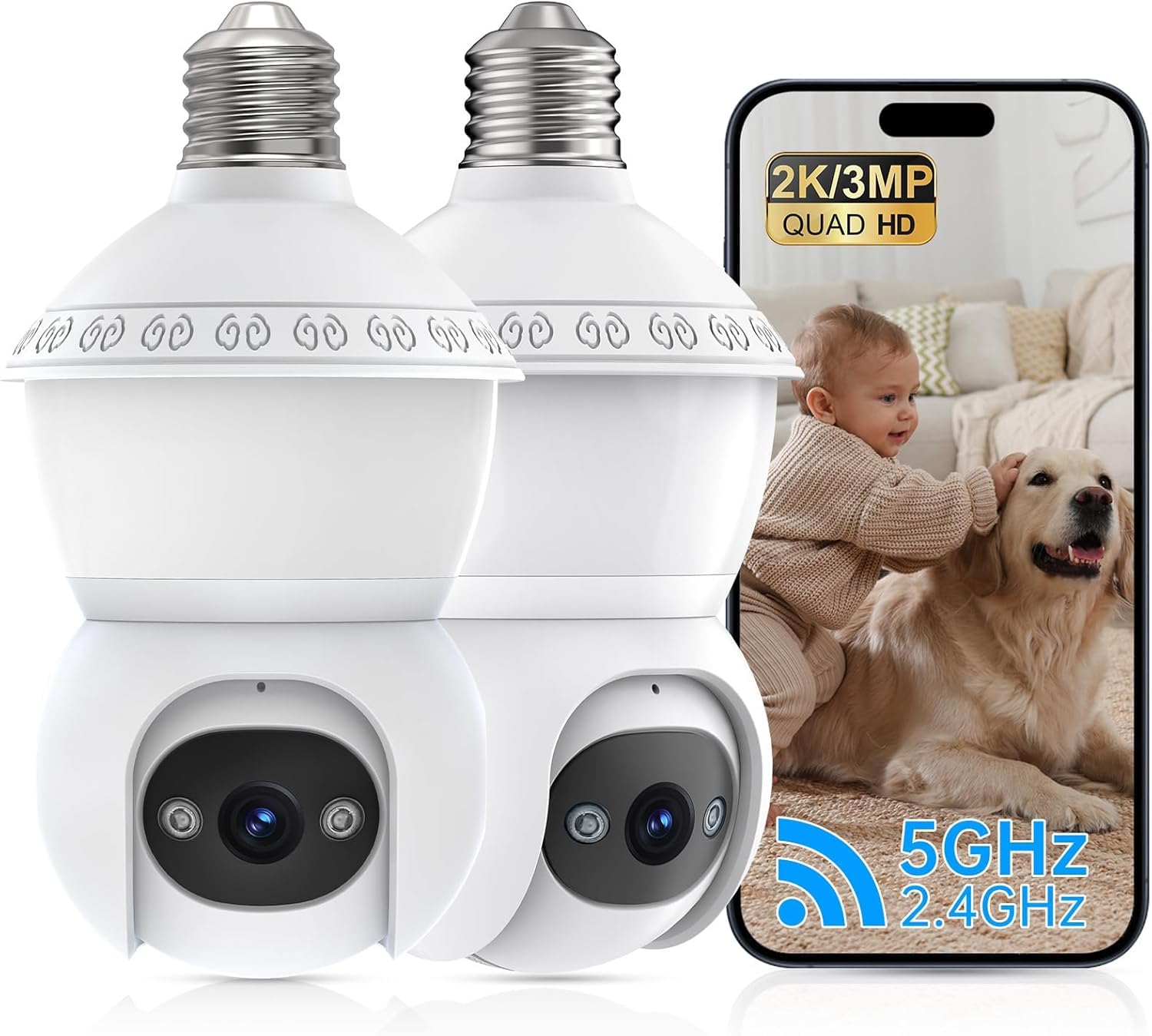 Telecamera A Lampadina WiFi Esterna, Telecamera Di Sicurezza Intelligente 1080p Telecamera A Lampadina Wireless A 360 Gradi 84240299 Telecamera A Lampadina WiFi Esterna, Telecamera Di Sicurezza Intelligente 1080p Telecamera A Lampadina Wireless A 360 Gradi 84240299