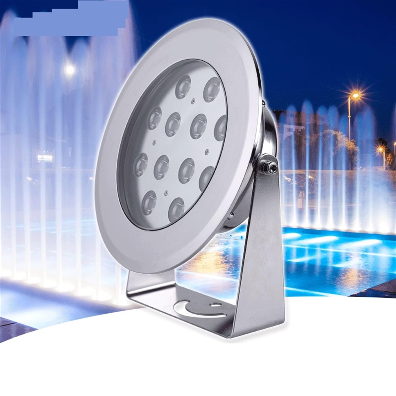 Poolbeleuchtung, LED Unterwasserbeleuchtung Unterwasserbeleuchtung Edelstahlbrunnen Farbige Lichter Beleuchtung Landschaftsbeleuchtung Led Unterwasserscheinwerfer für Schwimmbad, Brunnen, Teich, Aquar