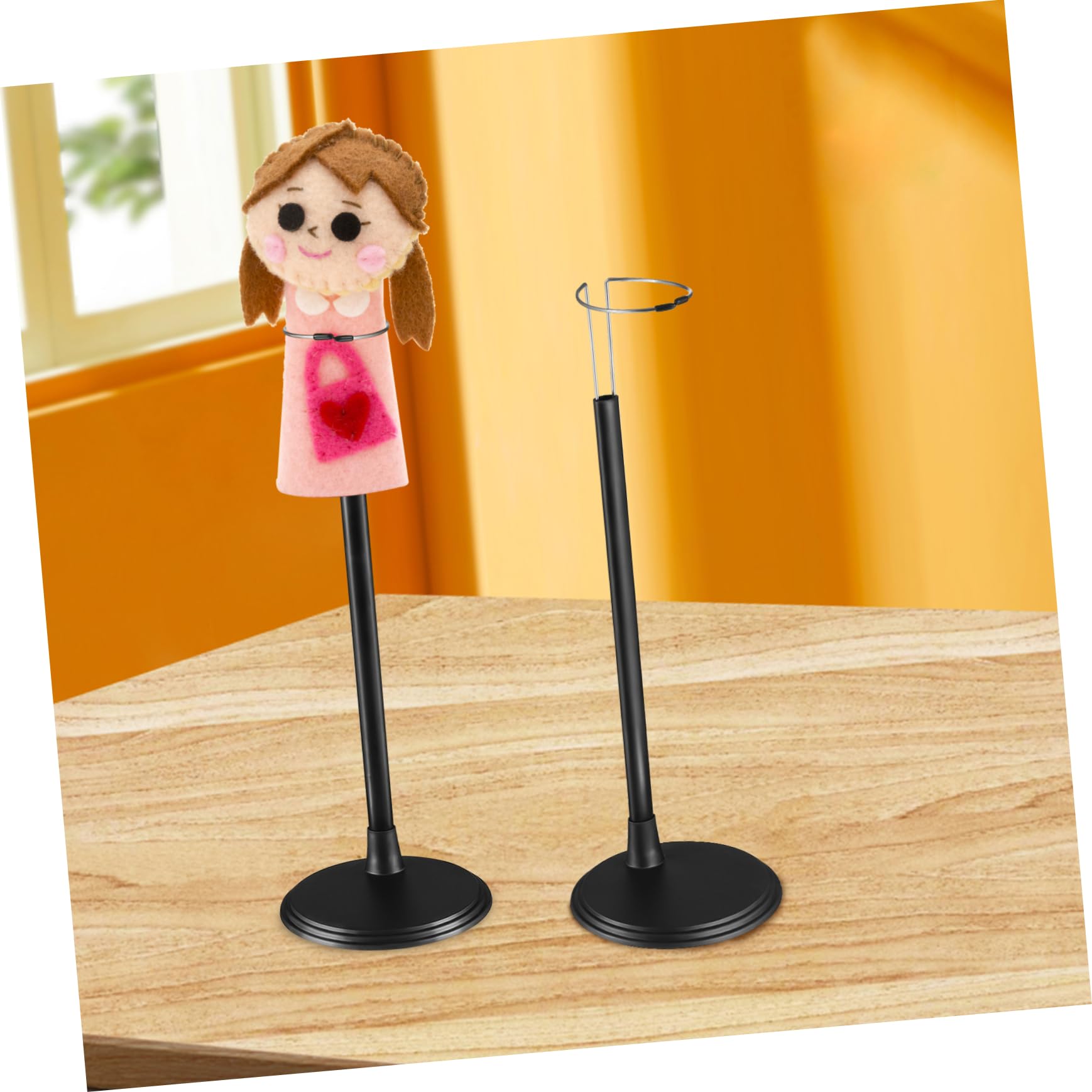 Supporto per bambole da 45 cm regolabile nero Garneck per action figure e collezionisti