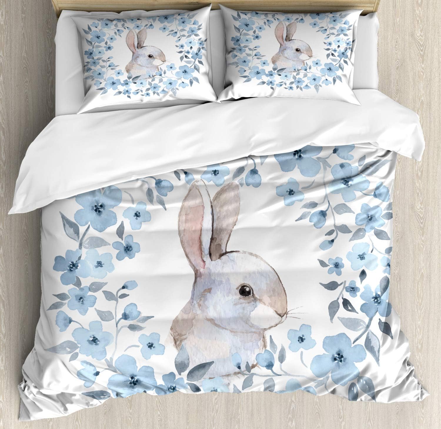Easter Duvet Bed Sheets, Bunny, Queen Size