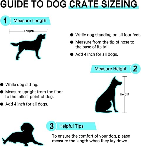 Miniatura 7 de Generic Muebles de jaula para perros Muebles de madera de interior para perreras con 2 divisores, 3 cajones y 3 puertas con cerradura, 72 x 23.6 x
