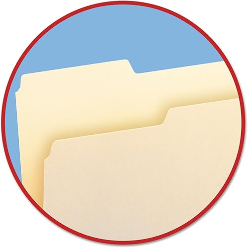 Miniatura 9 de Smead Carpeta de archivos, pestaña de corte 13, posición izquierda, tamaño carta, manila, 100 por caja (10331) (paquete de 2)