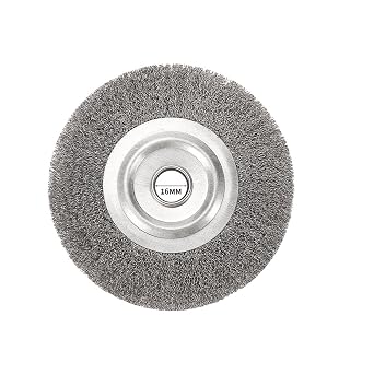 75/100/125/150mm Steel Wire Brush 0.15mm Wire Wheel Brush for Round Bench Grinder Deburring Tool Cleaning Rust Polishing Adapter 100x16mm