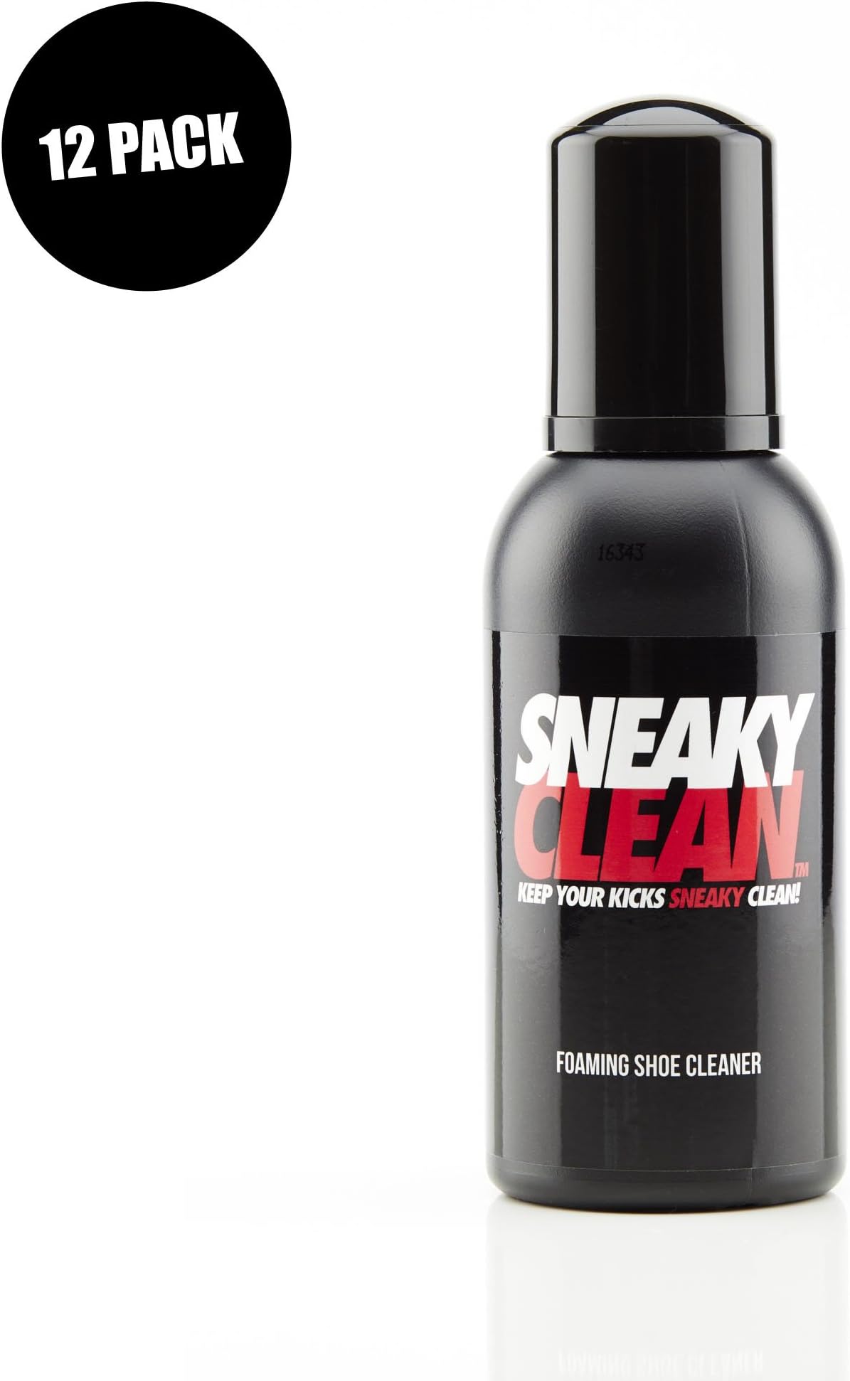SNEAKY Clean Foaming Shoe Trainer Sneaker Cleaner Care Bottle 150ml (12 Pack)