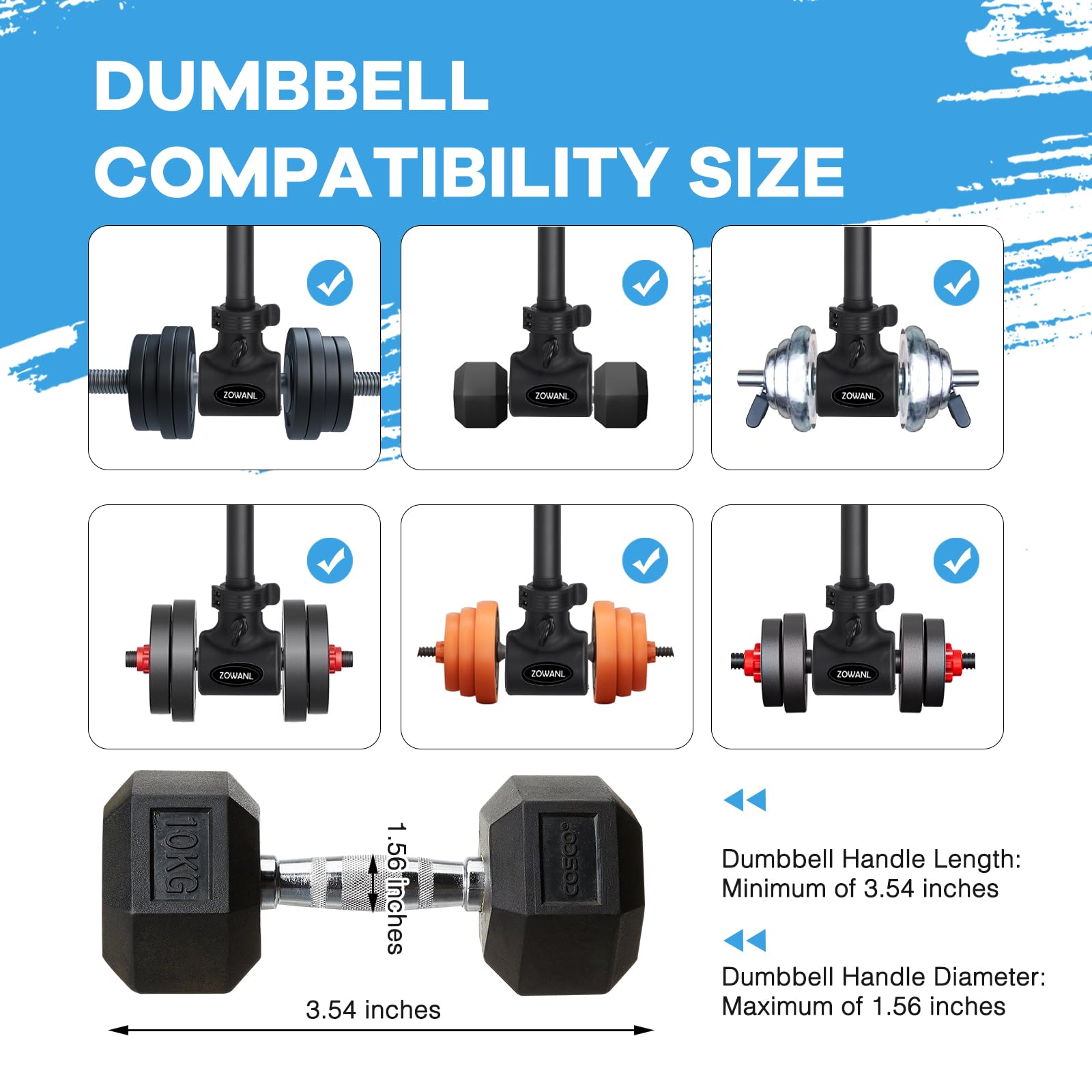 Dumbbell Converter to Barbell - Convert Dumbbells to Barbell Set, Supports 200 lbs, Easy Grip & Installation - Fits Adjustable Or Dumbbell Handles, Ideal for Home Workouts