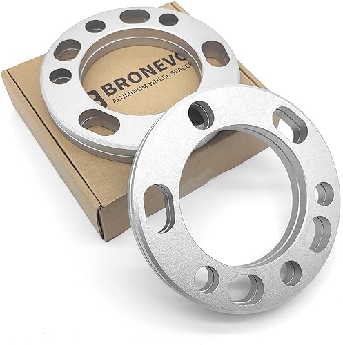 Miniatura 3 de BRONEVO Paquete de 4 adaptadores espaciadores universales de rueda de 0.472 in y 12 pulgadas compatibles con Dodge Ford Chevy GMC - 5 y 6 lengüetas
