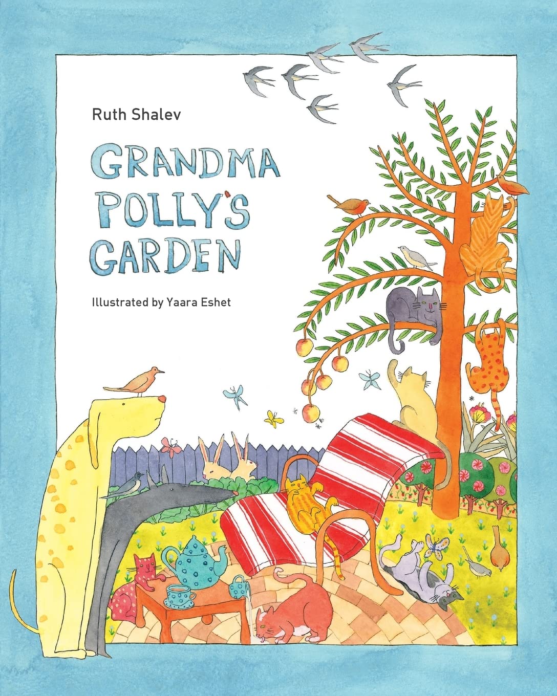 Grandma Polly's Garden - Rhyming books for children: English-Hebrew version