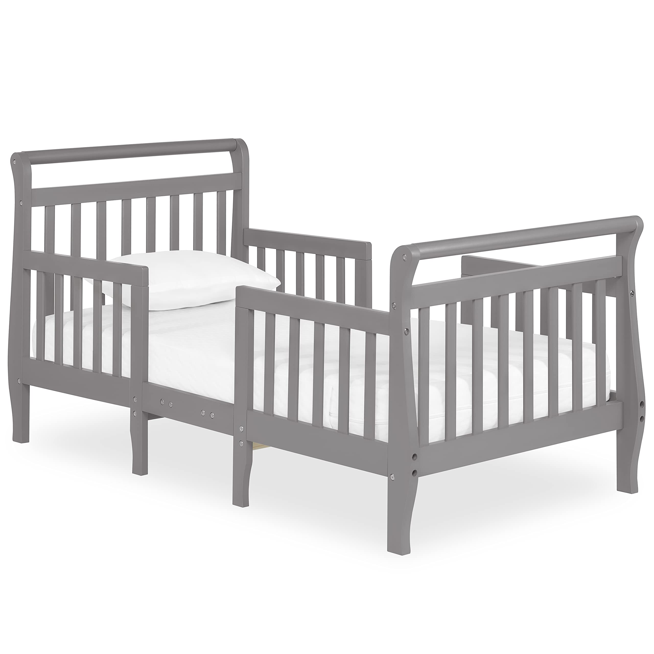 Dream On Me Emma 3in1 Convertible Toddler Bed in Storm Grey, Converts