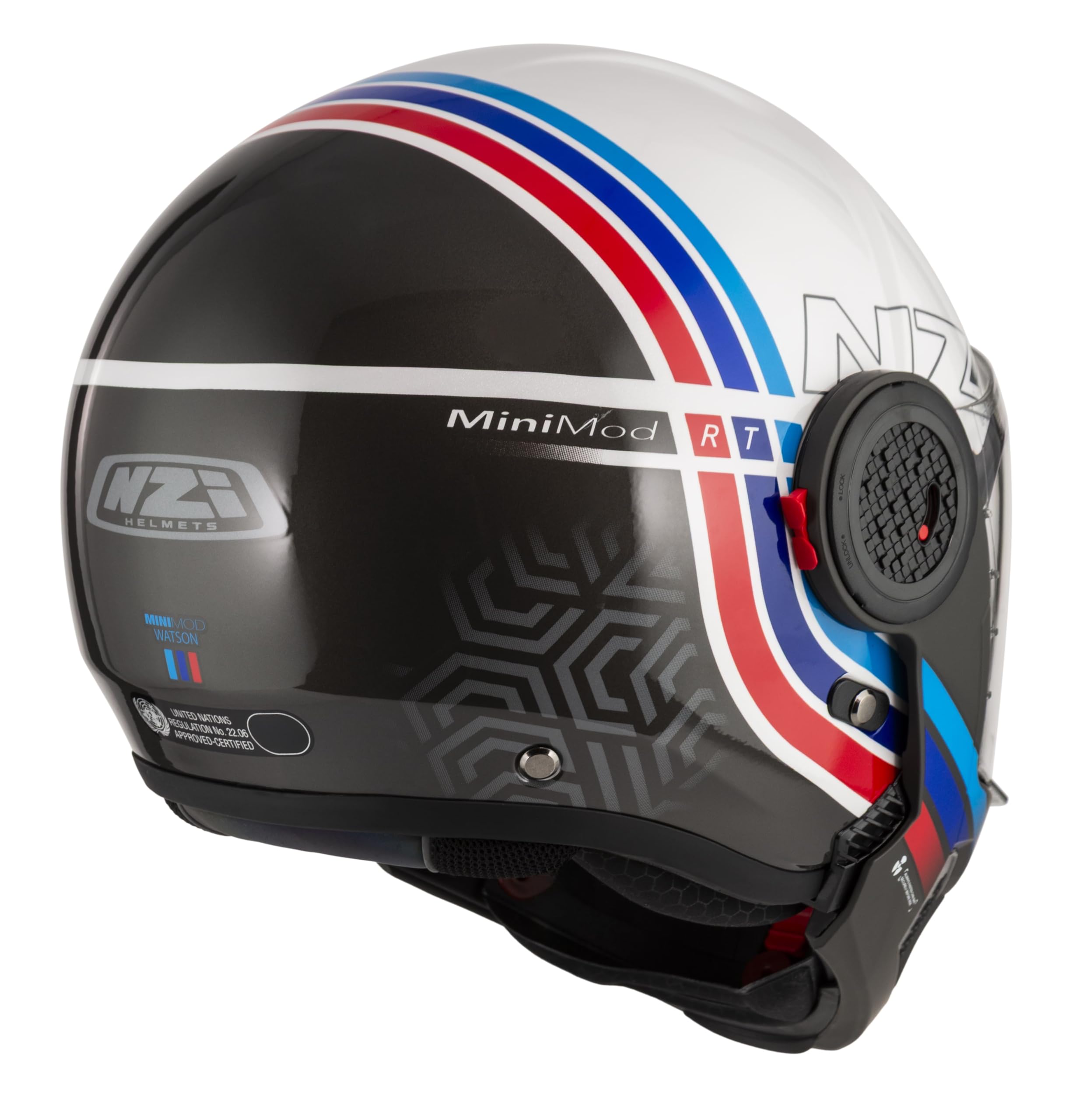 NZI MINIMOD Duo Casco Modular ultracompacto para Motocicleta