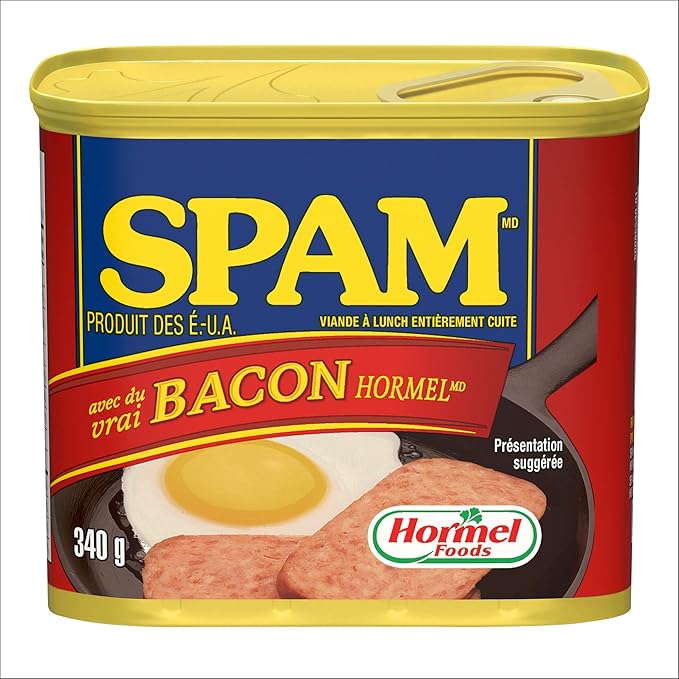 SPAM® with Real Hormel® Bacon Luncheon Meat Premium Quality, Easyto