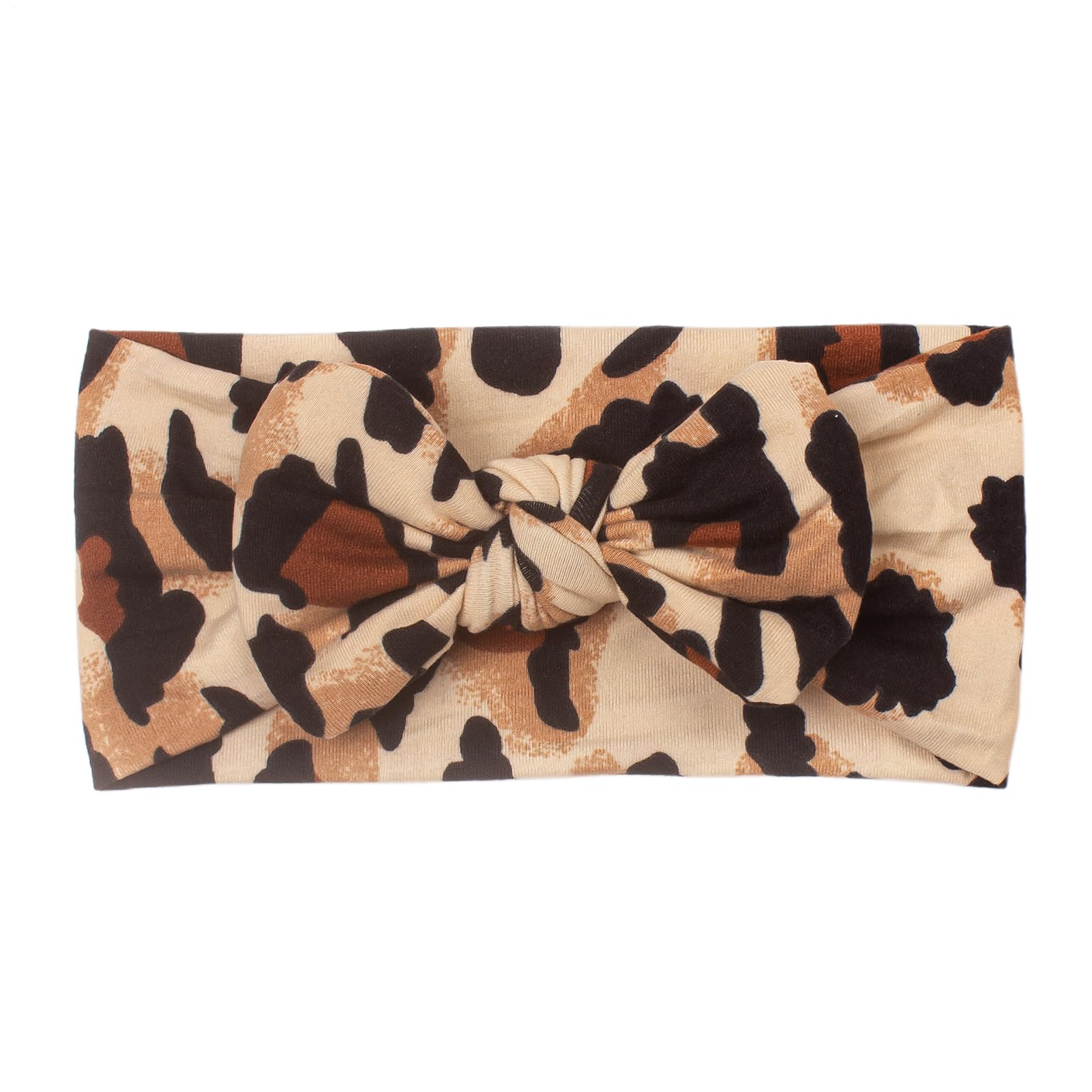 Diademas para el pelo para bebé, diadema ancha de leopardo para niños, diademas para niñas pequeñas, lazos elásticos para fotografía diaria, accesorios para el cabello para niños de 0 a 2 años