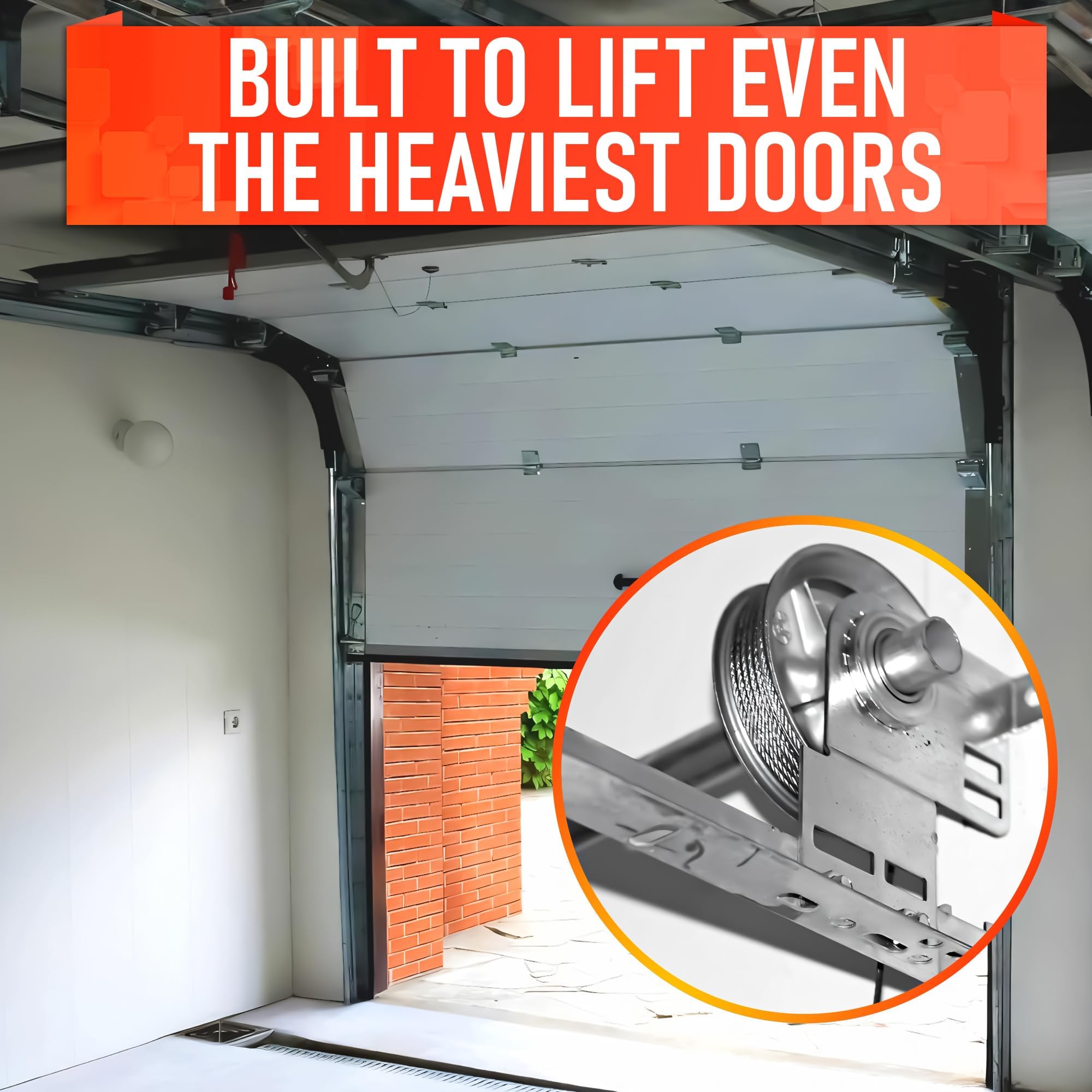 BURIUS Protech Garage Doors - Pair of 7' Garage Door Cable Replacement For Torsion Springs/Lift Spring - Heavy Duty