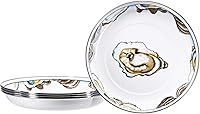 Vista 1 de Golden Rabbit Enamelware - Juego de 4-10" Platos de Pasta (Oyster)