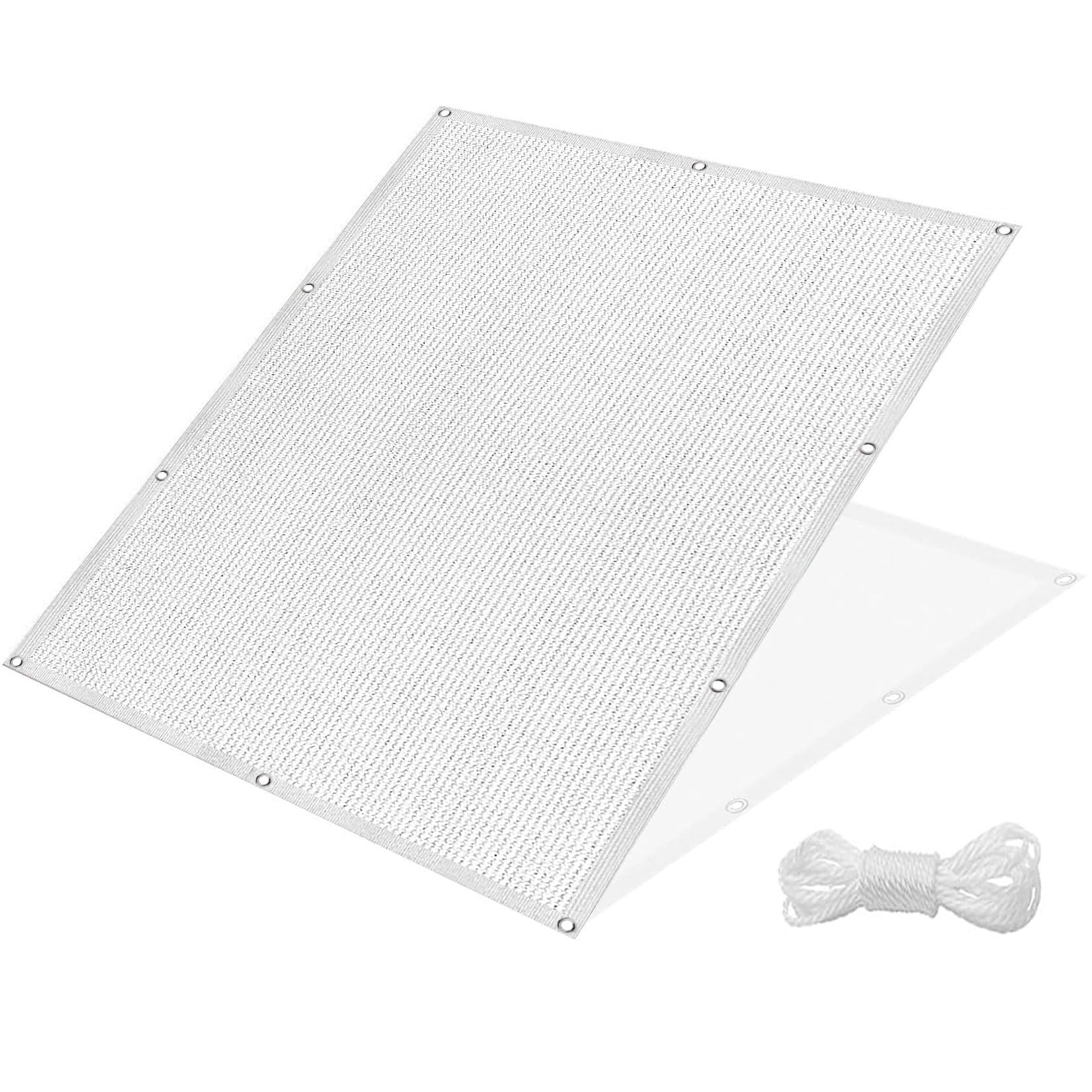 Auvent d'ombre blanc 100x900 cm idéal pour créer de la fraîcheur au balcon