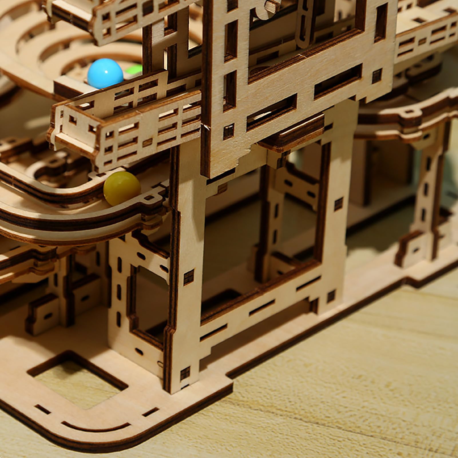 Kit di costruzione di modelli meccanici, Pinball Running Model Kit, Kit modello meccanico elettrico 3D, Kit di processo di costruzione meccanica autoassemblaggio per trasporto a sfera