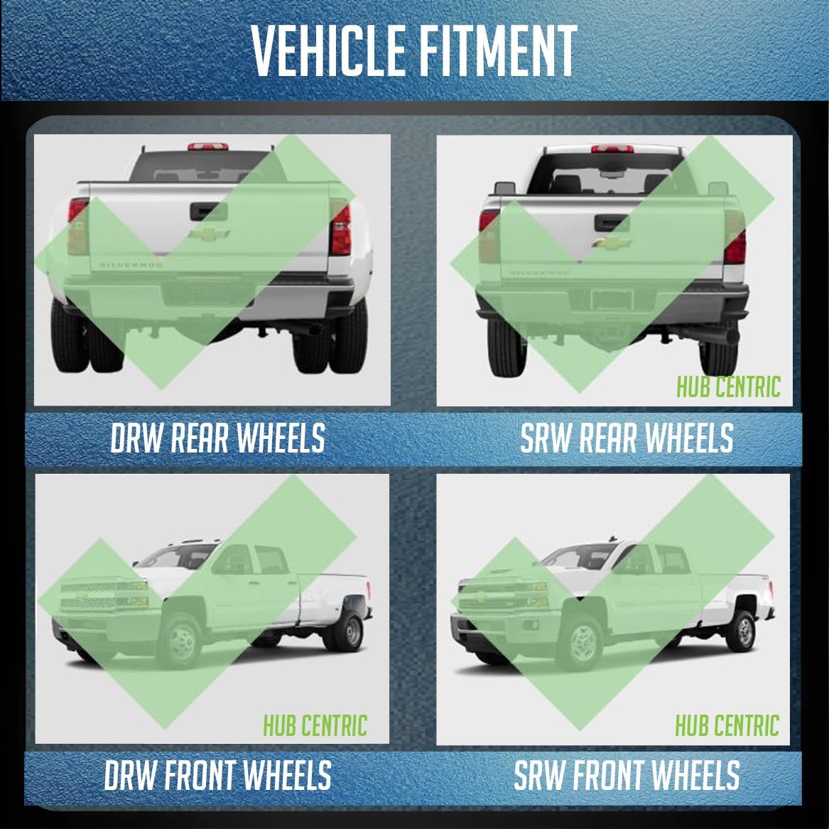 Wheel Accessories Parts 1 Pc Steel Wheel Spacers Adapters 8 on 170mm 8x170mm 1.5 Thick 124.9mm Hub M14 2 14x2 Thread Stud Fits Ford F250 F350 Super Duty｜ Single Rear Wheel ｜ Dual Rear Wheel F&R