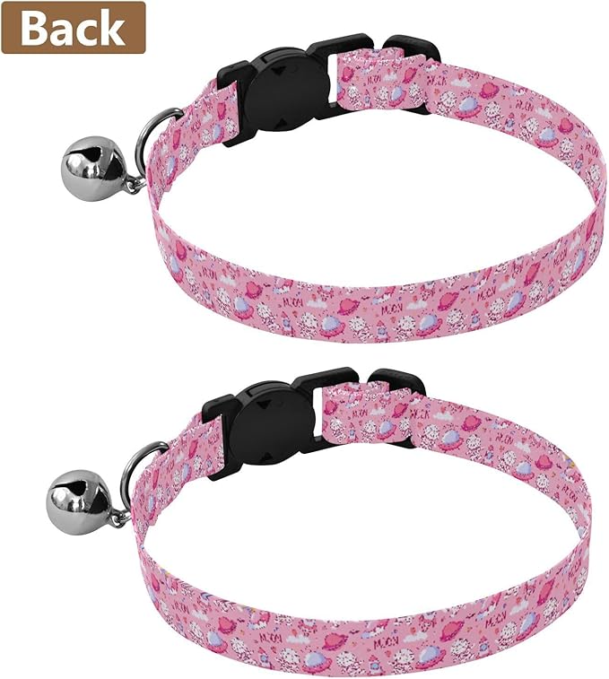 Collar para Gato y Perro Pequeño con Campana, Ajustable, 2 Paquetes miniatura 3