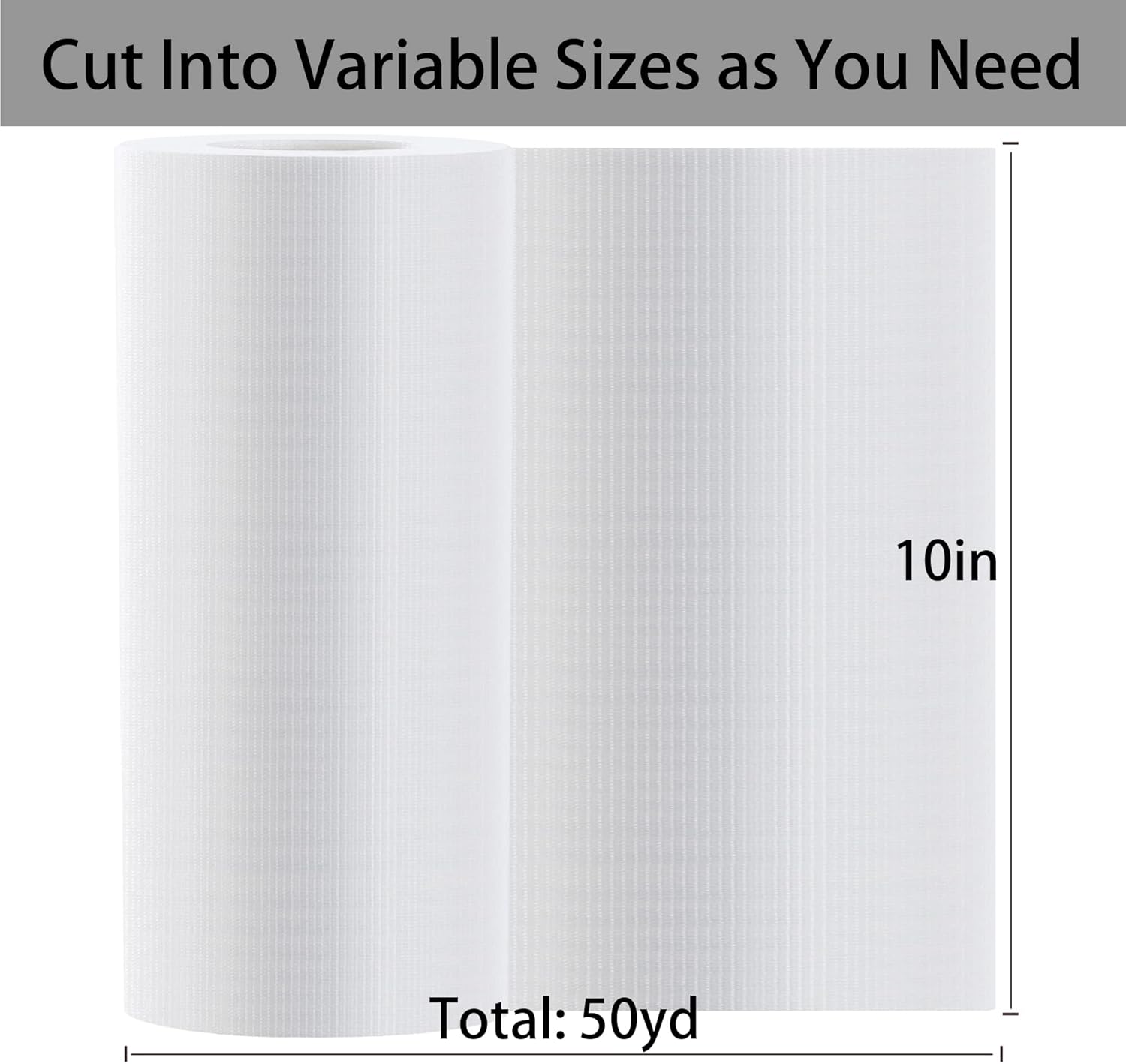 Water Soluble Stabilizer for Embroidery Topping Film (10 in x 50 yd Roll), Seneme 35um Clear Embroidery Stabilizers - Wash Away Embroidery Stabilizer for Machine Embroidery Stabilizer and Hand Sewing