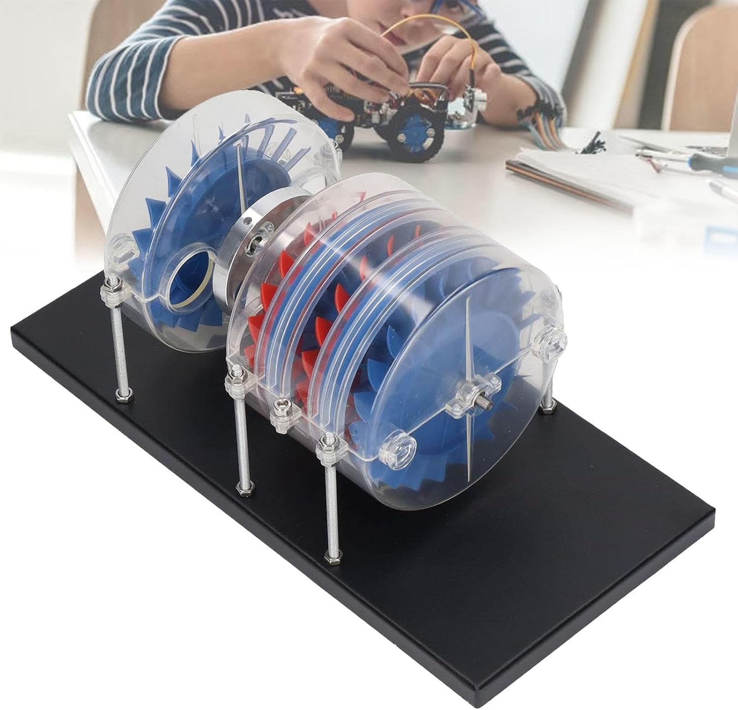 Steam Turbine Model Physics Teaching Instrument, Experimental Steam Turbine Model, Principle Display Mechanical Learning for Classroom Presentations