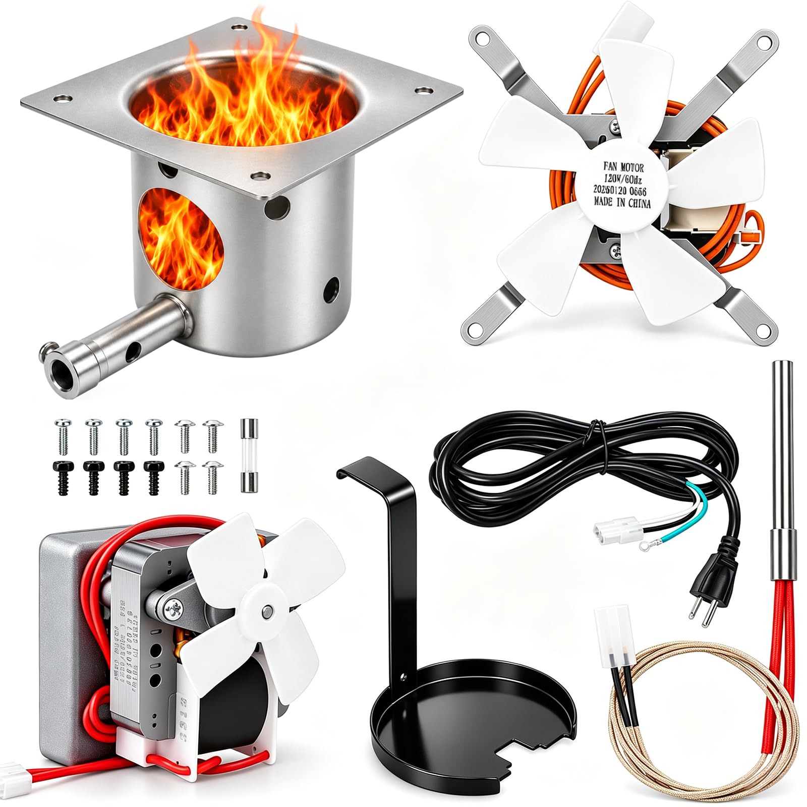 Pellet Replacement Parts Kit for Pit Boss, Traeger, Camp Chef &amp; Z Grills