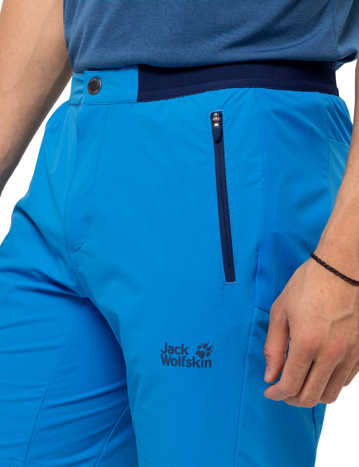 Jack Wolfskin Mens Trail Shorts M, Brilliant Blue, XL Reg