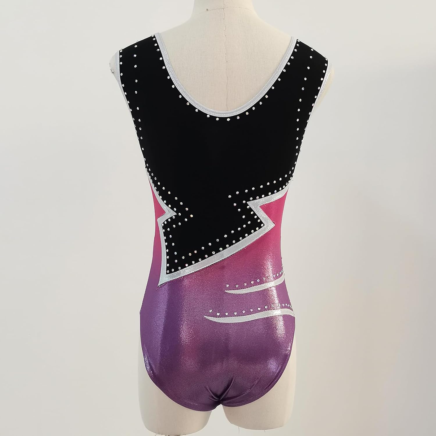 Gymnastics Leotards for Girls Blue Black Spandex Stretch Design Custom Fit Training and Competition Wear for Women