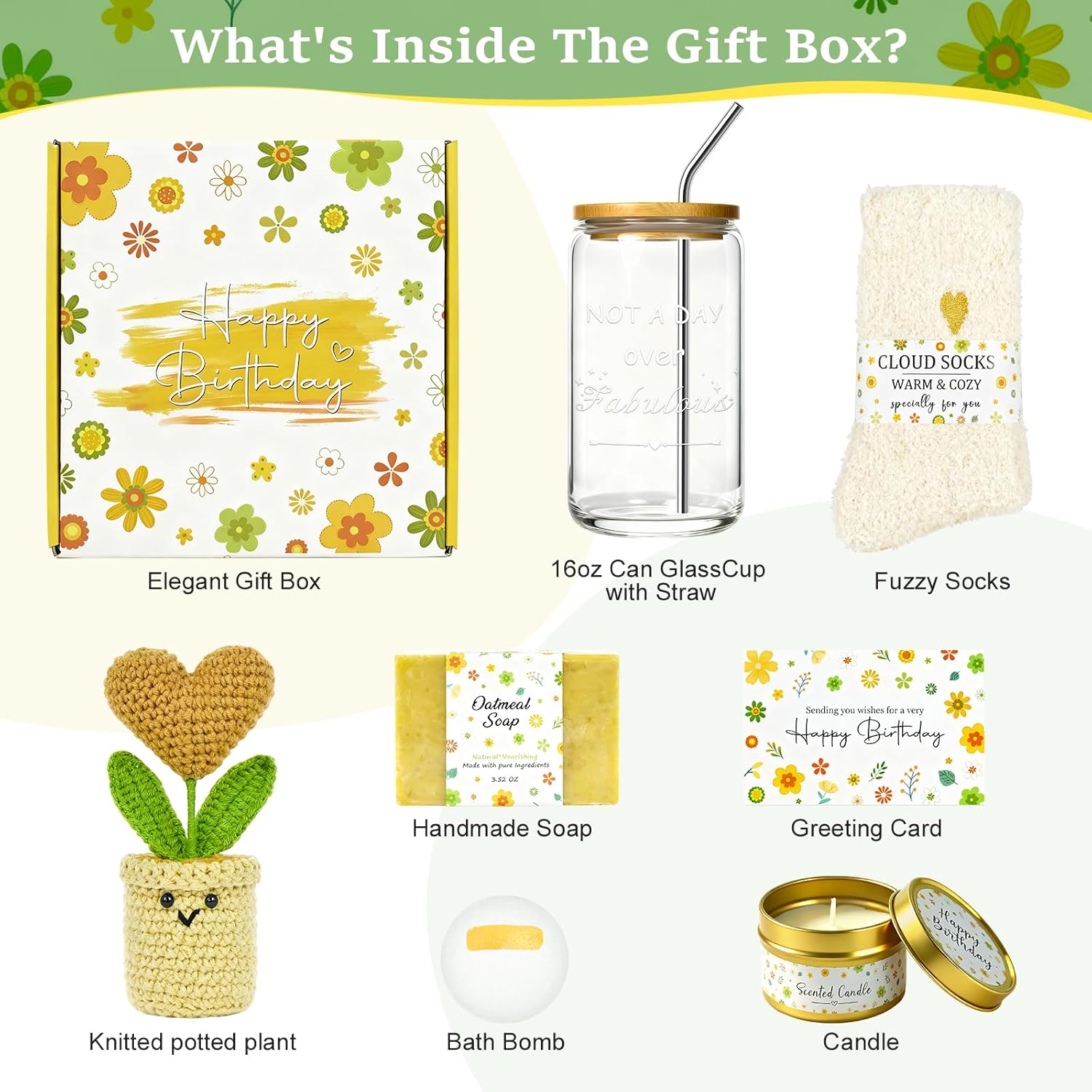 Birthday Gifts for Women?Gift Baskets for Women Relaxing Gift Set Birthday Presents Female Friendship Gifts Box for Best Friend Bestie Girlfriend