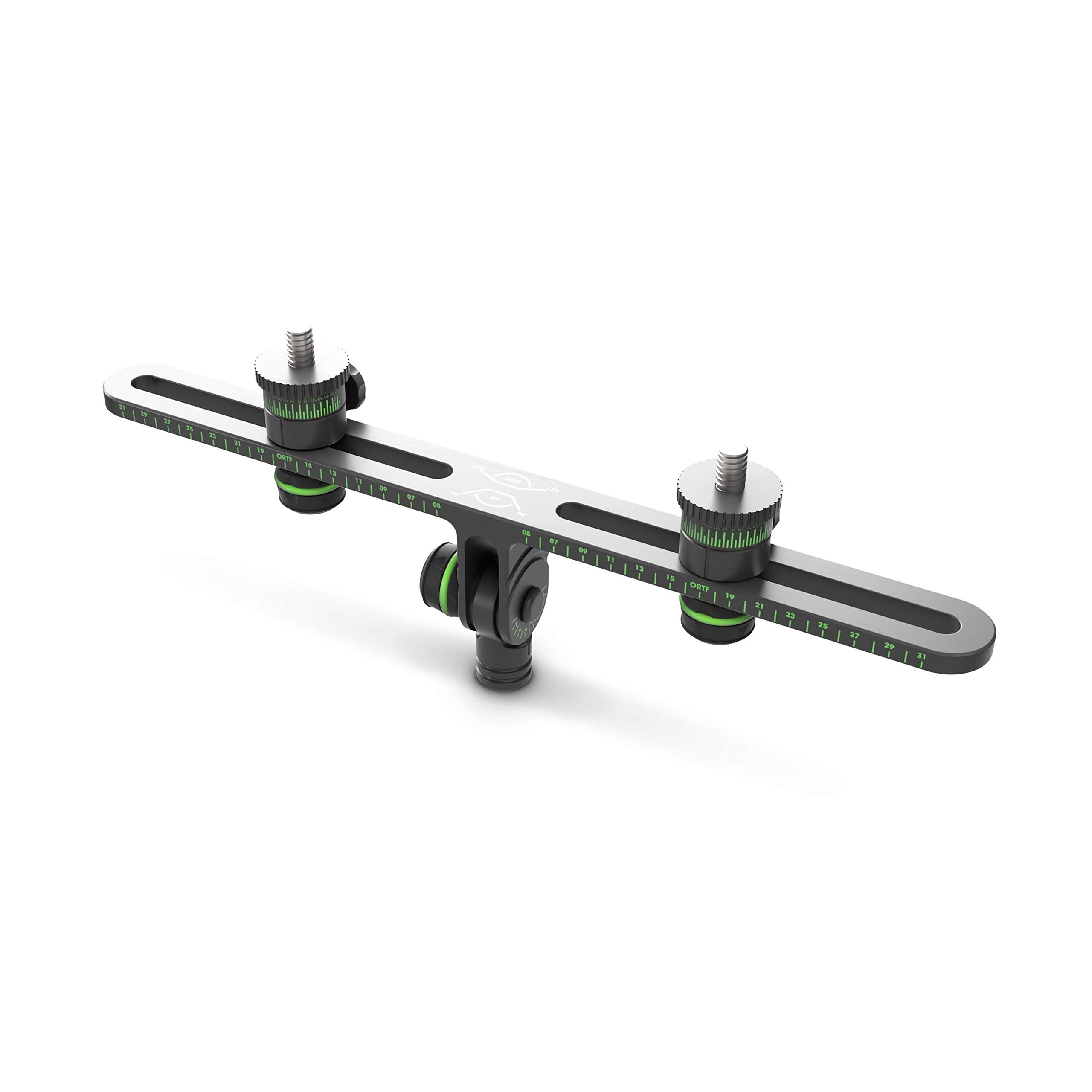 Gravity MS STB 01 PRO - Stereo- Mikrofonschiene mit stufenloser Einstellung, 60 bis 290 mm, schwarz