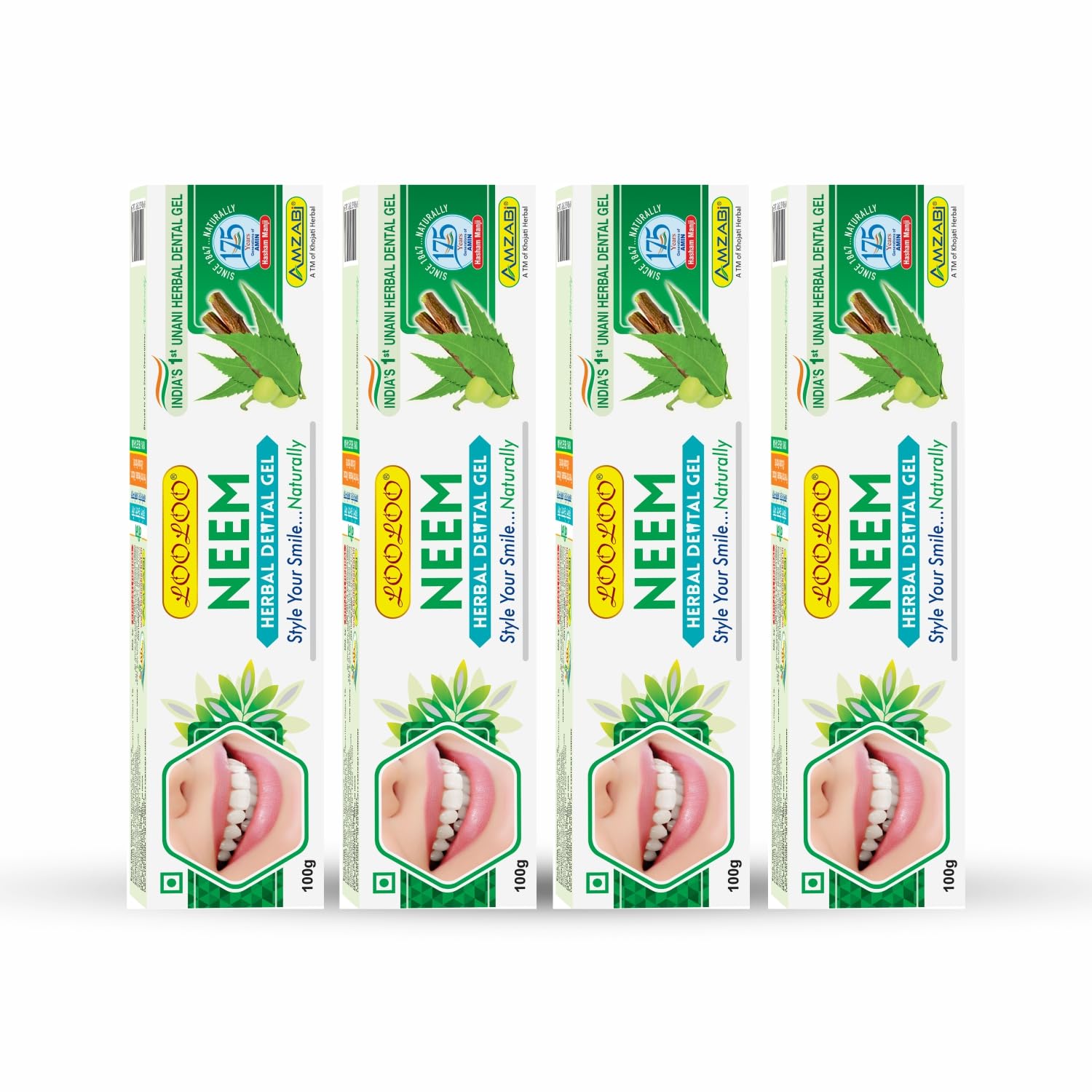 looloo neem Toothpaste (Pack of 4)