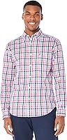 Nautica Men's Classic Button-Down Shirt: Wrinkle-Resistant 100% Cotton Poplin, Long Sleeve, Patch Pocket Fit