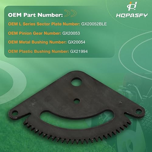 Vista 22 de HQPASFY Kit de reconstrucción de engranajes de piñón para sector de dirección compatible con tractores de césped John Deere Serie D Reemplaza#