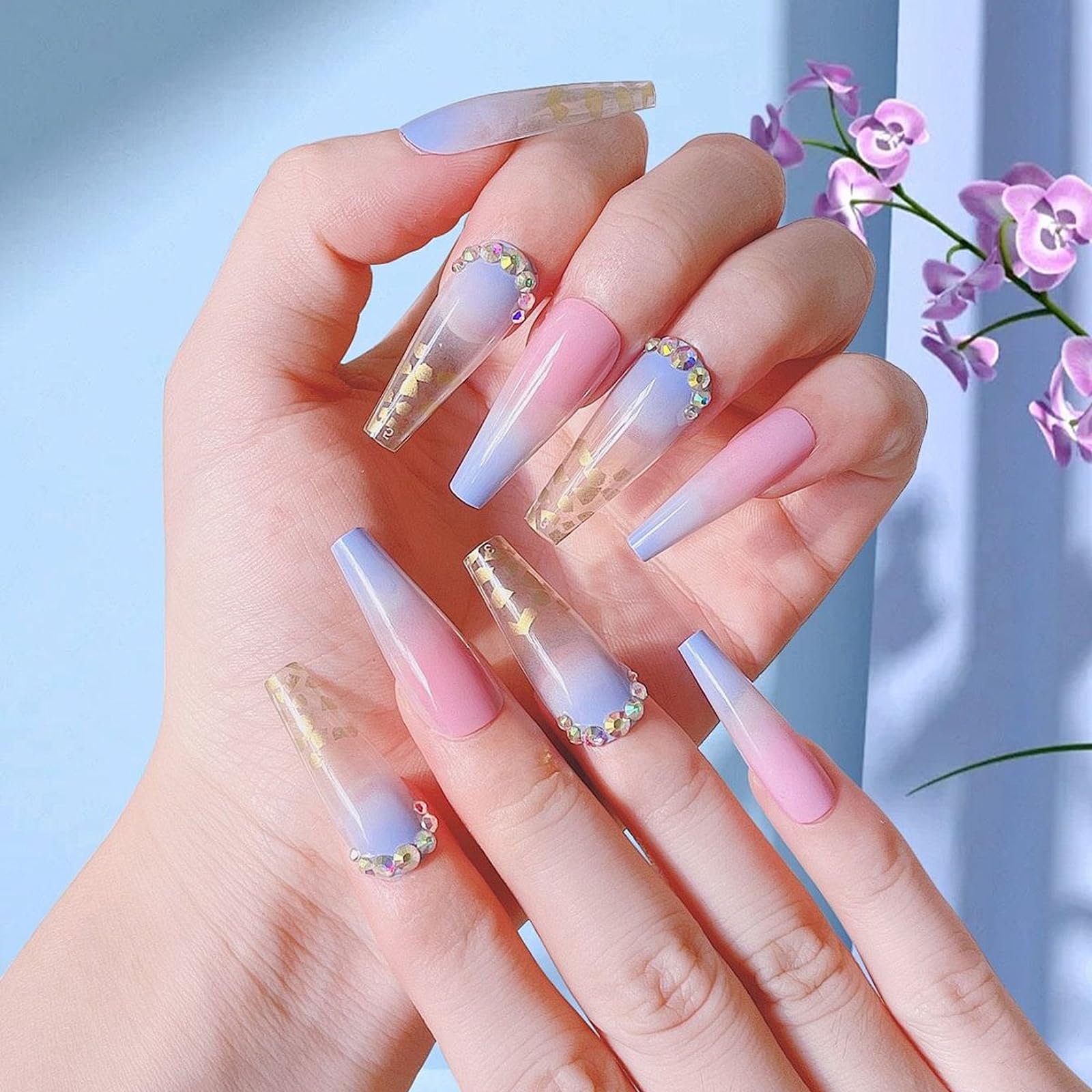 150 Pezzi 3D Reverse French Dual Form, 3D Manicure Francese, 15 Misure Forme Riutilizzabili, per Poly Gel, Builder Gel, Nail Extension DIY e Uso Professionale