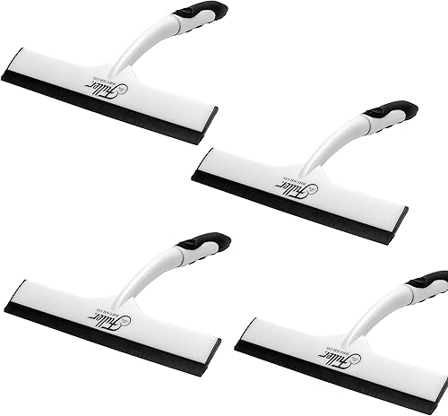 Fuller Brush Escobilla de mano de fácil agarre, para duchas, bañeras, ventanas, espejos, automóviles, hoja de goma termoplástica y mango cómodo (4)