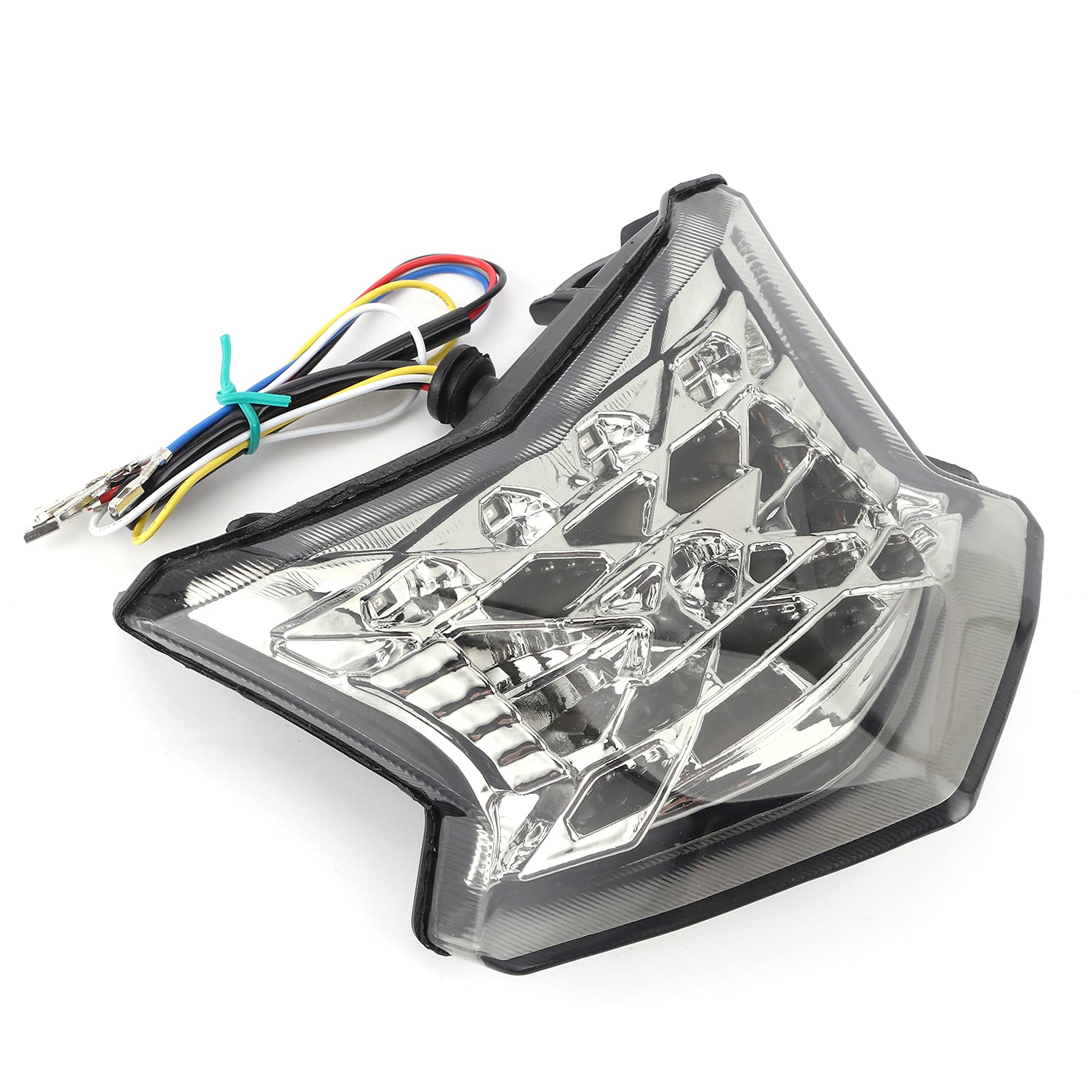 Montaje de luz trasera LED para motocicleta, lente transparente compatible con Kawasaki Z900/Z650/Ninja 650 2017 2018 2019
