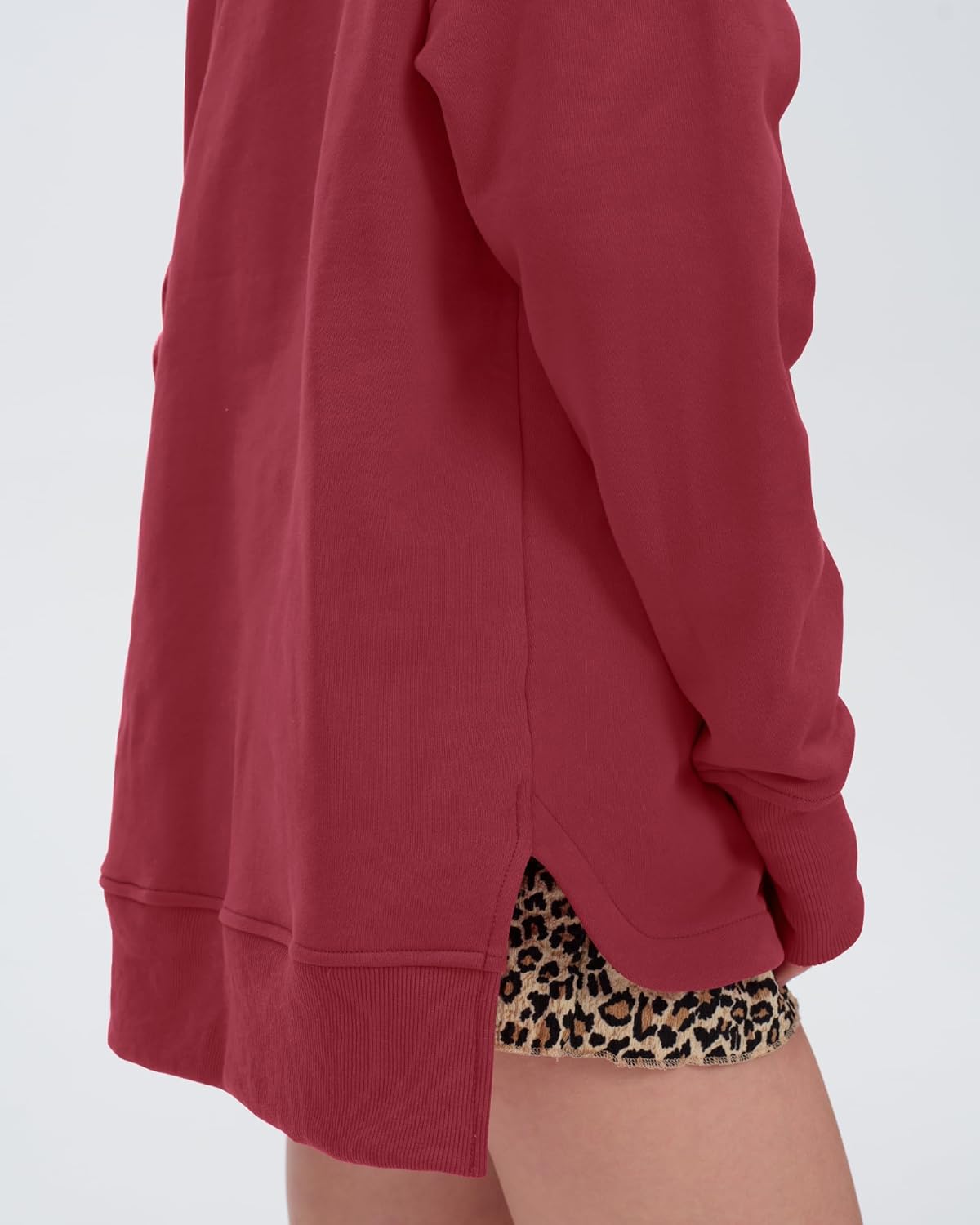 Locachy Womens Casual Oversized Sweatshirt Long Sleeve Button Henley Neck Pullover Tops Fashion Outfits Clothes - Image 6