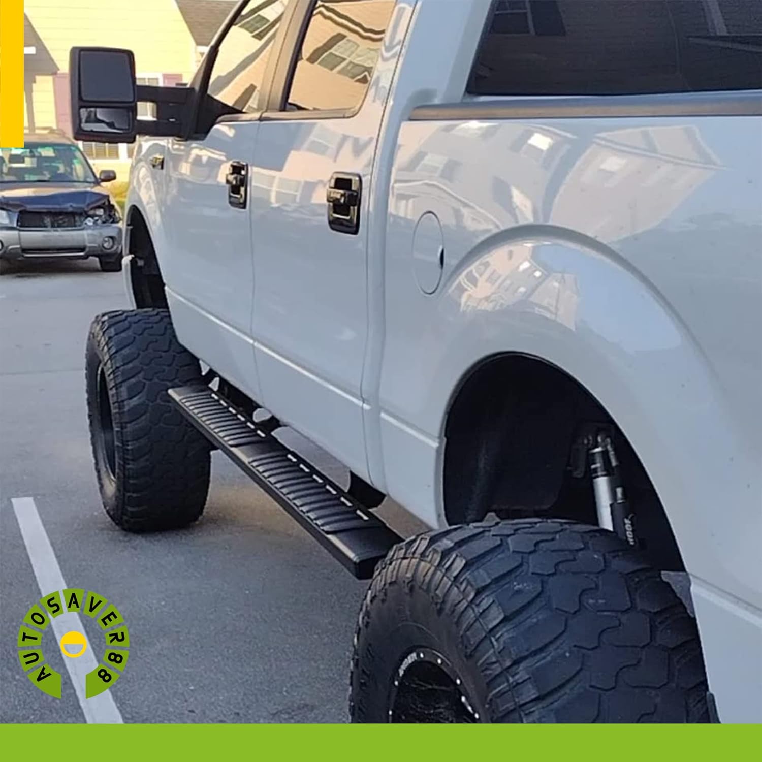 AUTOSAVER88 Running Boards Compatible with 2009-2014 Ford F150 Super Crew Cab, 6 Inches Side Step Nerf Bar