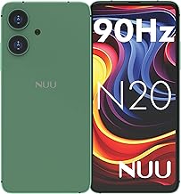 NUU Teléfono celular básico N20 para T-Mobile, Mint, Metro, Qlink, Tello, 12 (6+6) GB+128 GB, perfecto para adolescentes, Dual SIM 4G, Octa-Core 6.6 pulgadas 90Hz HD+, teléfonos desbloqueados Android