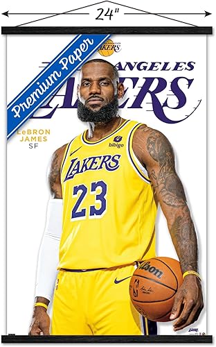 Miniatura 3 de Trends International NBA Los Angeles Lakers - Póster de pared de LeBron James Feature Series 23, 22.37 x 34.00 pulgadas, impresión premium y
