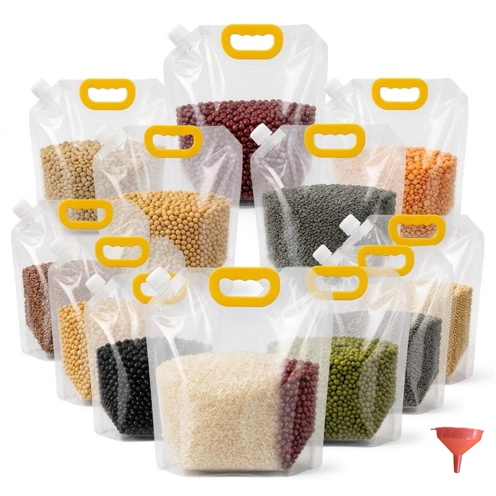 Reusable Airtight Grain Storage Bags with Handle Cereal Containers