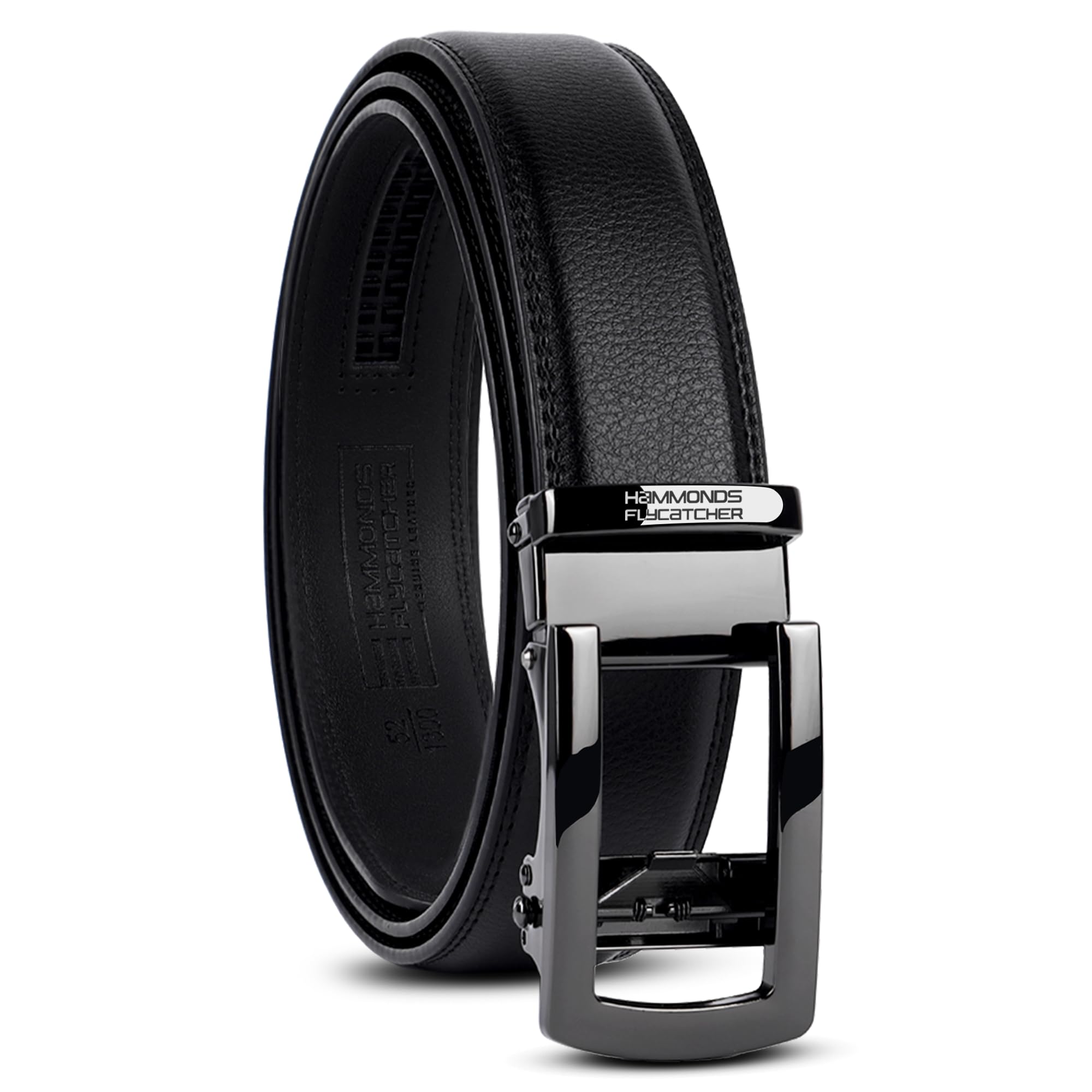 Genuine Leather Belt for Men - Perfect for Formal and Casual Wear - Adjustable Waistband up to 46 Inches - Autolock Belt for Formal and Casual Wear-image-46