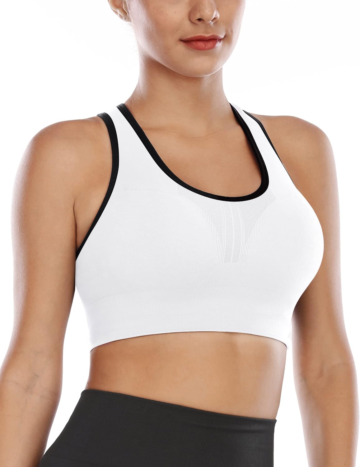 Heathyoga High Impact Sports Bras for Women High Support Padded Sports Bra Workout Bras for Women Racerback Bra for Yoga - Image 3