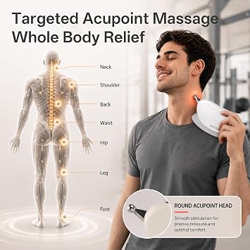 Electric Muscle Scraper with 3 Heating & 3 Vibration Levels,Body Gua Sha Massage Tool for Deep Tissue,Ideal Gifts for Family, Athletes & Office Workers