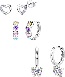 Sterling Silver Earrings For Kids Picks collage image 3