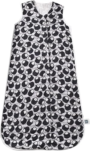 TADO MUSLIN Saco de dormir para bebé de 2 a 4 T, manta para bebé, 100% algodón orgánico, 0.5 TOG, saco de dormir para niños pequeños, cremallera de