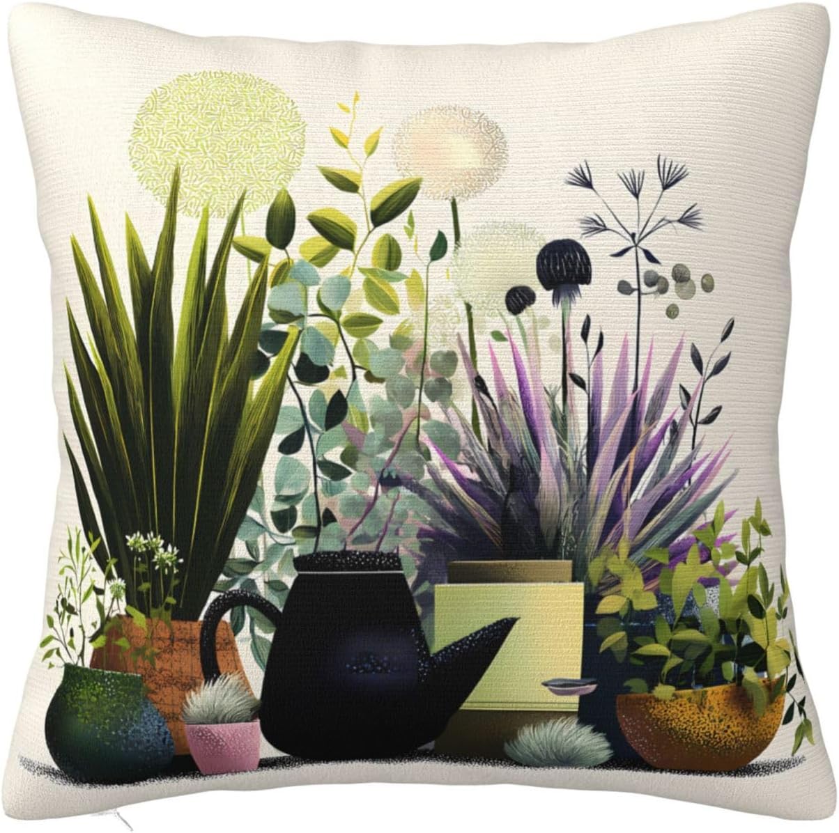 Compact photo shoot with flowers Print Pillow Cover - Hidden Zip 12"x12"
