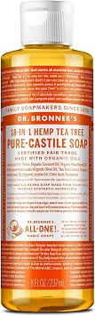 DR. BRONNERS Castile LIQ SP,OG3,T/Tree 8 OZ 1-EA