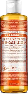 DR. BRONNER'S Castile LIQ SP,OG3,T/Tree 8 OZ 1-EA