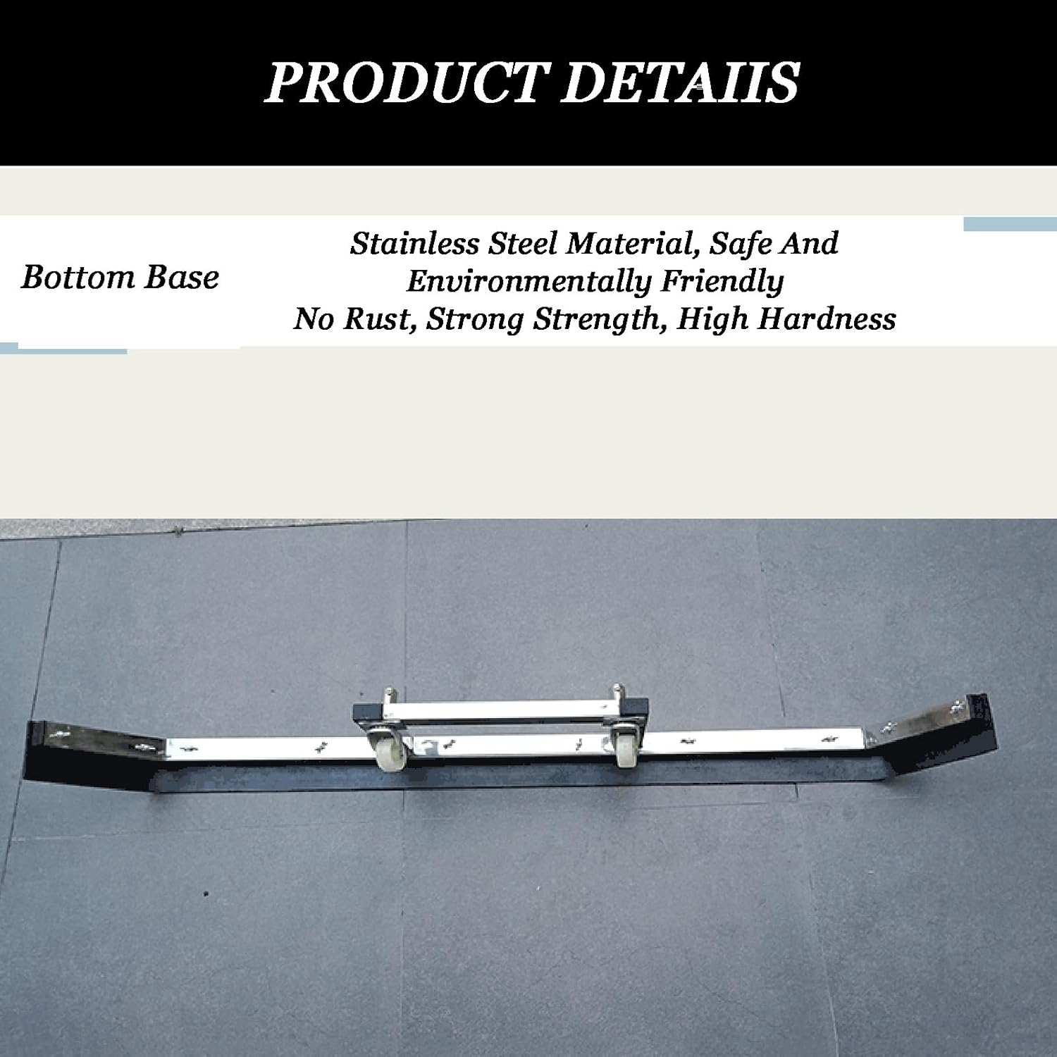 Tennis Court Squeegee,Water Remover with Rotatable Wheels,Stainless Steel Tennis Court Equipment Accessories,for Garages Car Parks