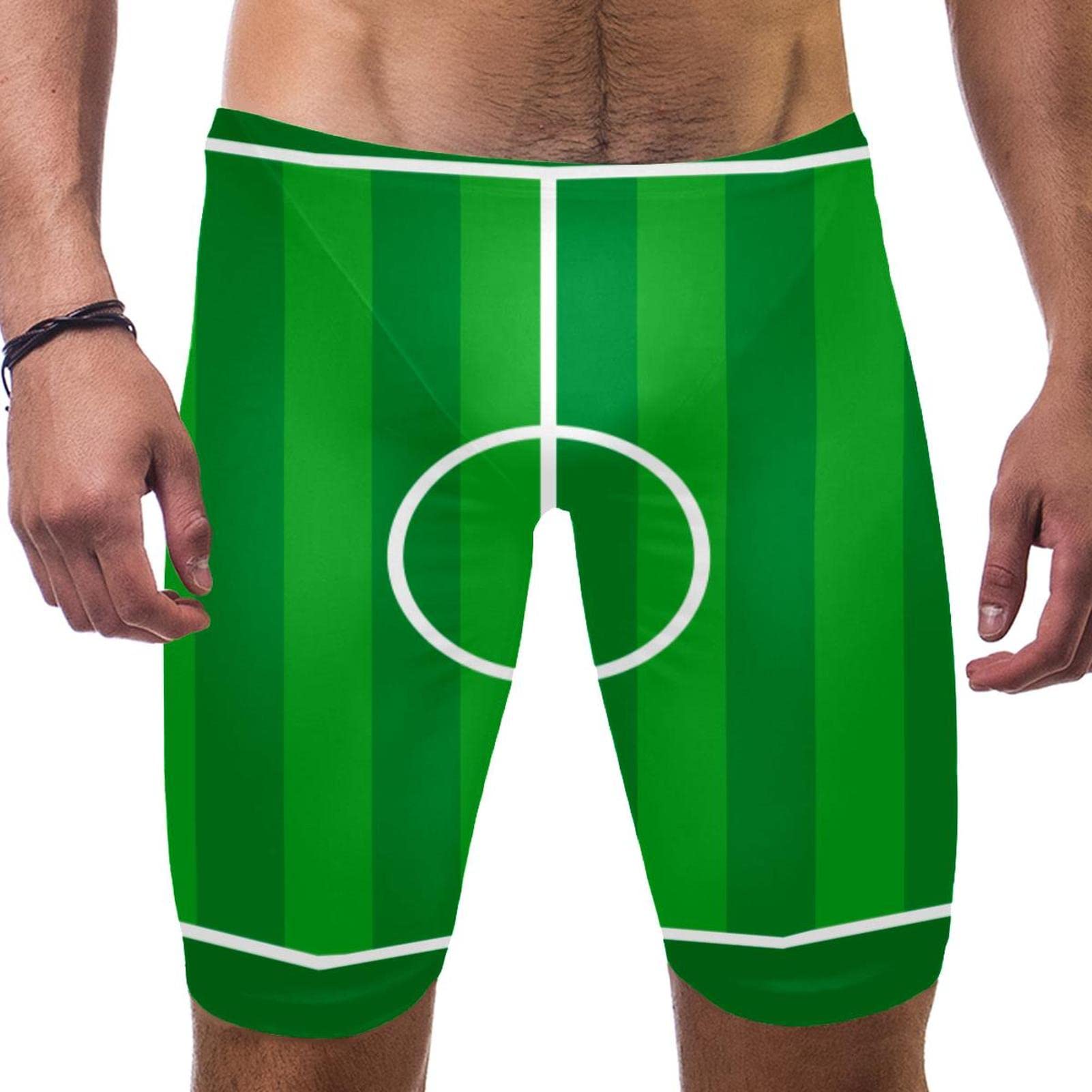 Short de bain vert pour homme de taille large avec séchage rapide multicolore - 7